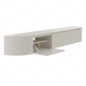 Aura curved TV-Meubel zwevend beige 240 cm