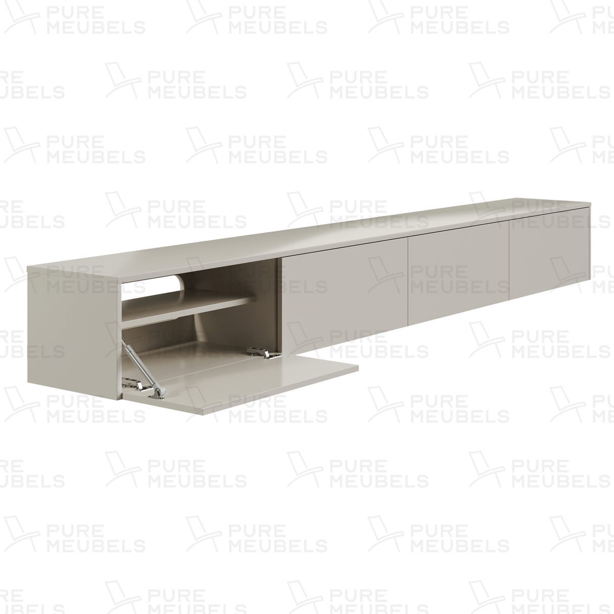 Madera TV-Meubel zwevend beige 280 cm