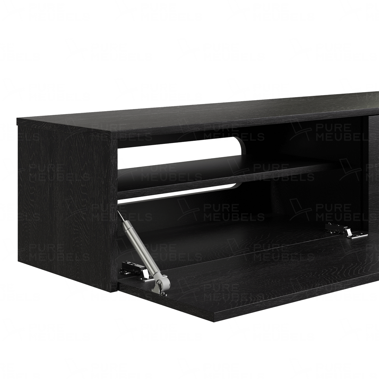 Madera TV-Meubel zwevend zwart 240 cm