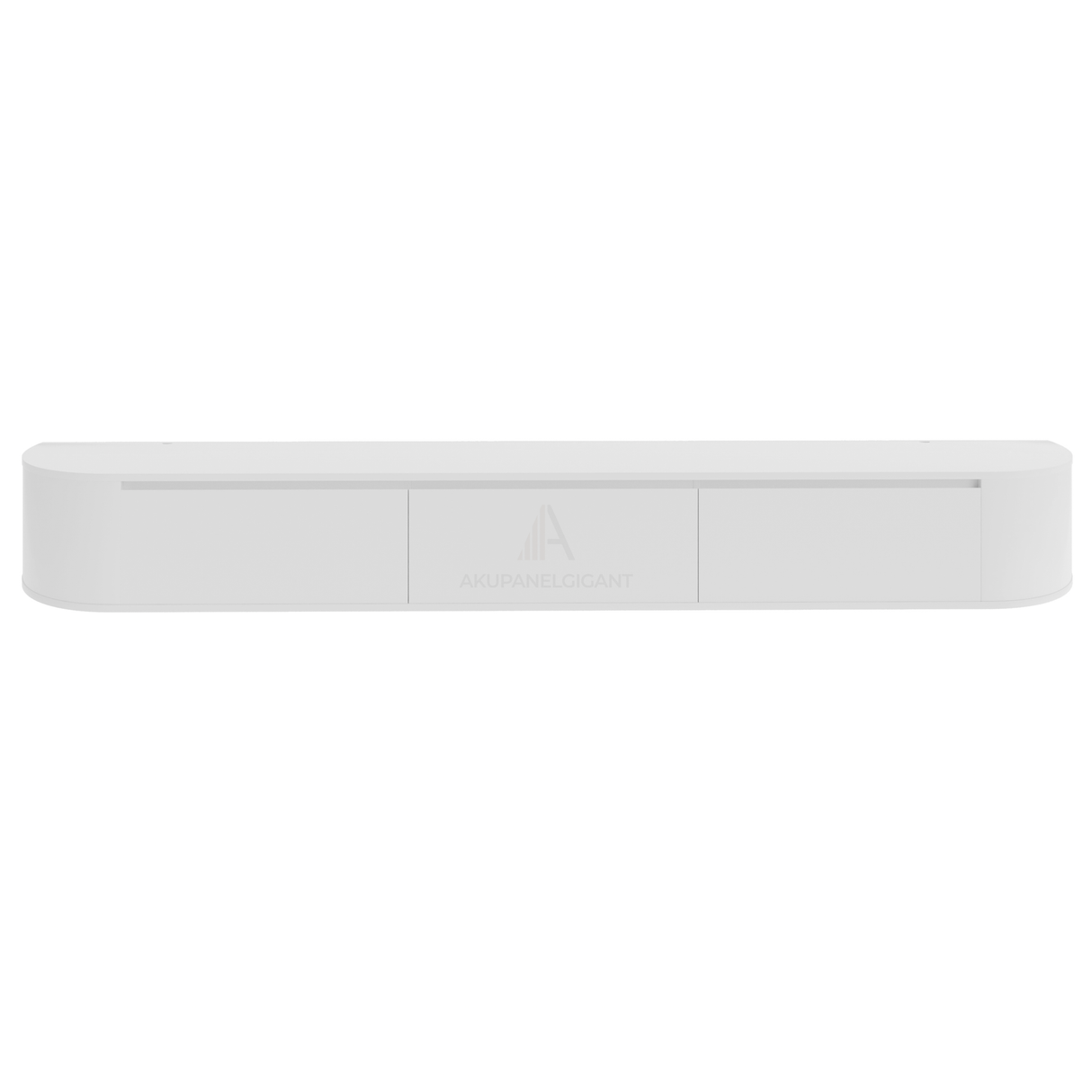 Aura curved TV-Meubel zwevend wit 280 cm