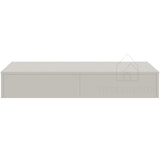 Gangkast zwevend beige 100x20x15 cm